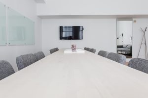 Chairs, conference room, furniture — Giving after a natural disaster