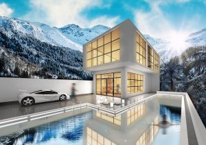 Villa, architecture, rendering — Wagering Options For Football